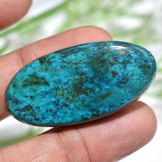 Azurite Oval Shattuckite Cabochons | 100% Natural Azurite Gemstone for Pendants - Wholesale Cabochons