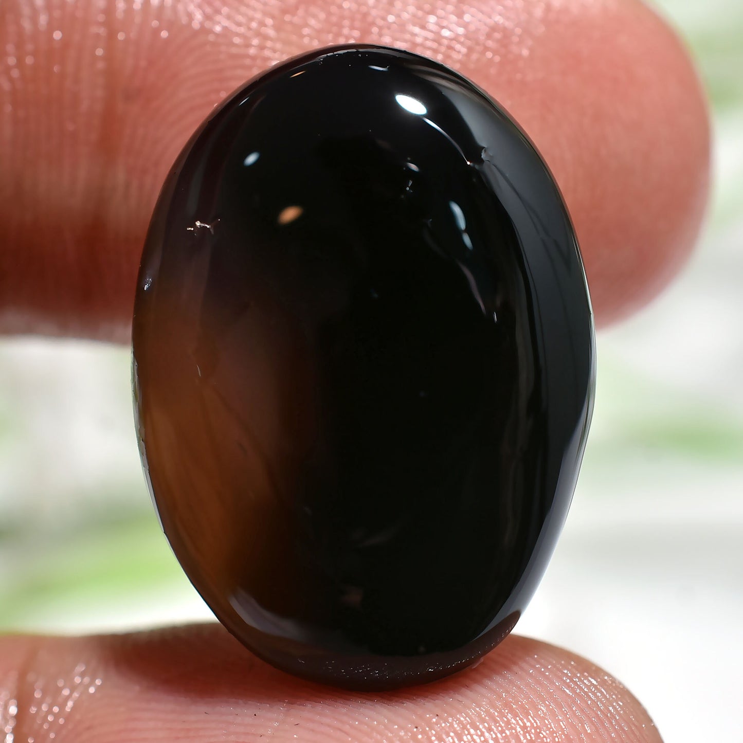 100% Natural Black Onyx Gemstone - Oval & Pear Shaped Loose Cabs for Ring