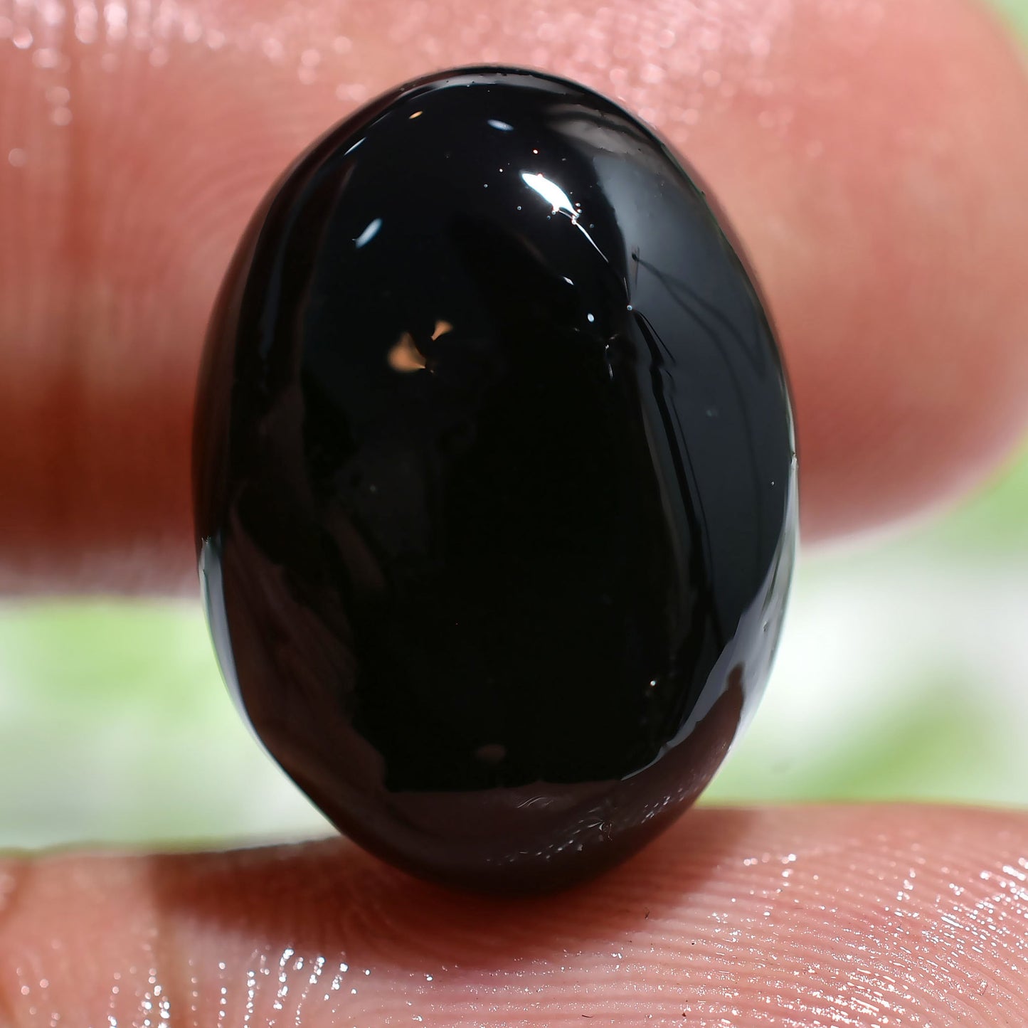 100% Natural Black Onyx Gemstone - Oval & Pear Shaped Loose Cabs for Ring