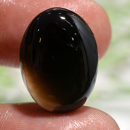 100% Natural Black Onyx Gemstone - Oval & Pear Shaped Loose Cabs for Ring