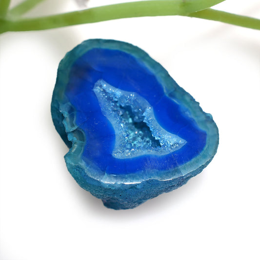 Sparkling Blue Agate Druzy Stone | Fancy Window Druzy Cabs for Pendant Jewelry