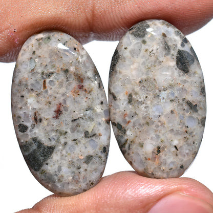 Amazing Mix Jasper Pair Cabochon – Mixed Shape Smooth Gemstones