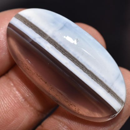 Blue Opal Cabochon – Owyhee Oval Loose Gemstones for Pendant Making