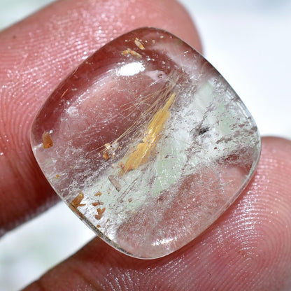 Golden Rutile Cabochon - Polished Mixed Shape Gemstones for Ring