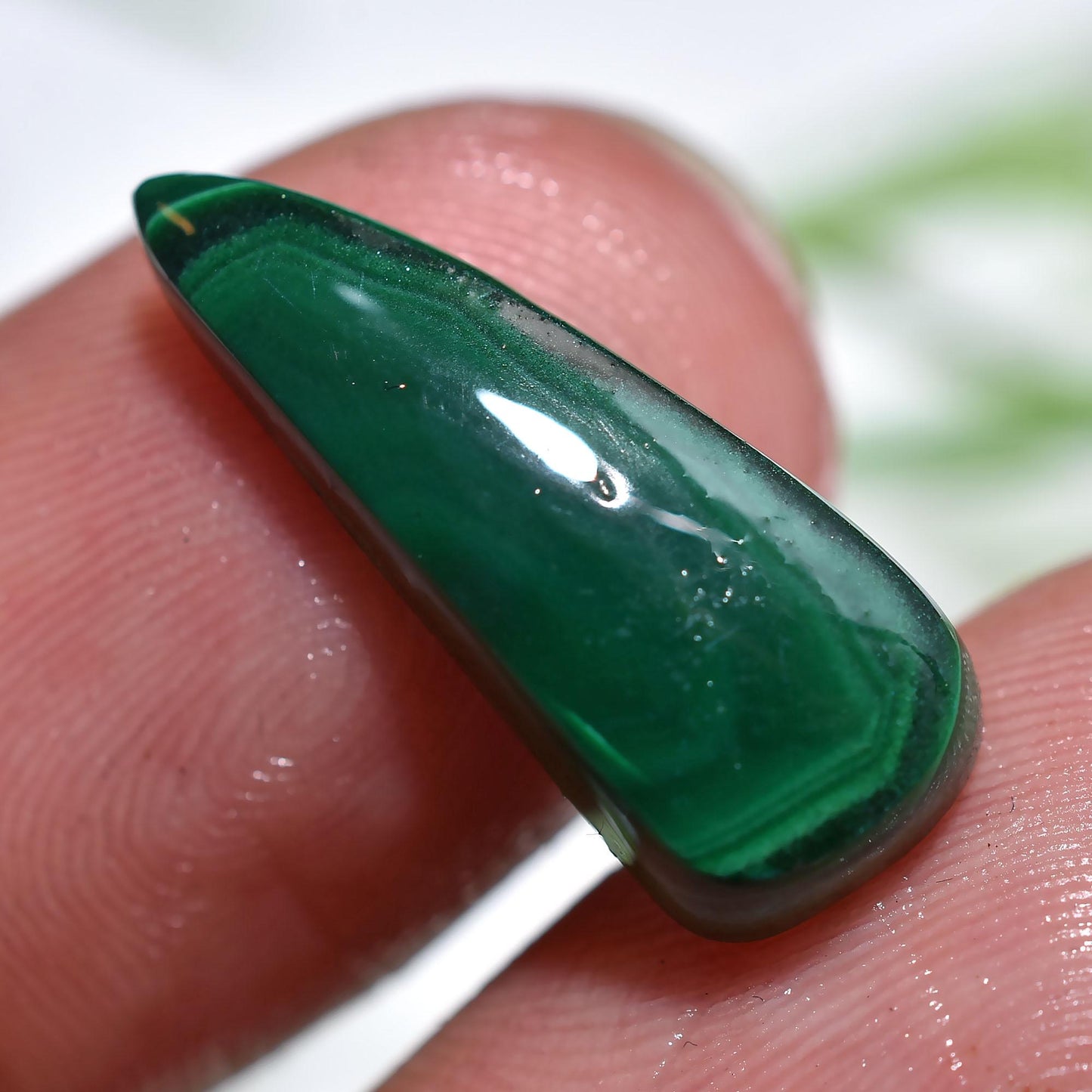 Designer Malachite Cabochon, Mixed Shape Smooth Texture Gemstone