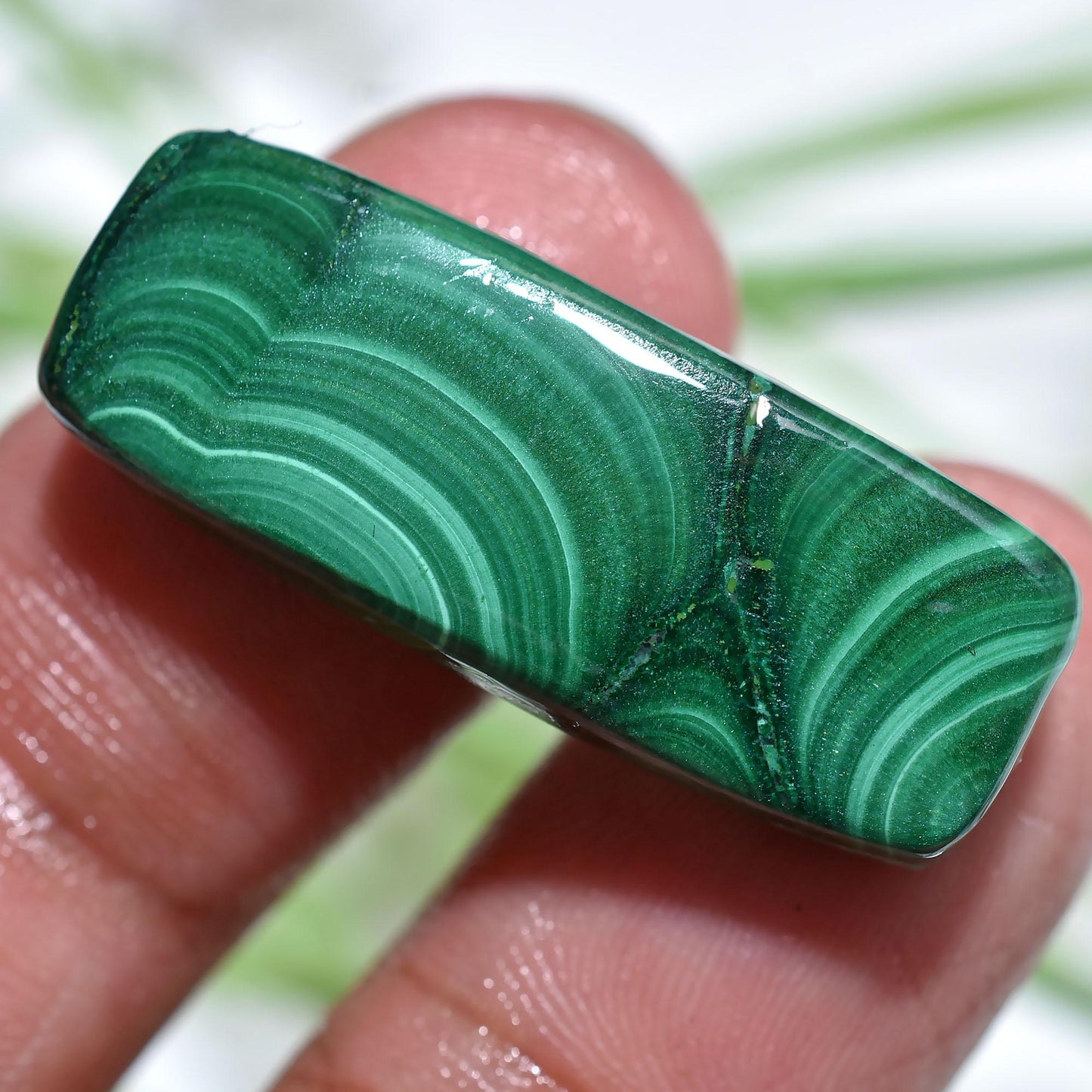 Designer Malachite Cabochon, Mixed Shape Smooth Texture Gemstone