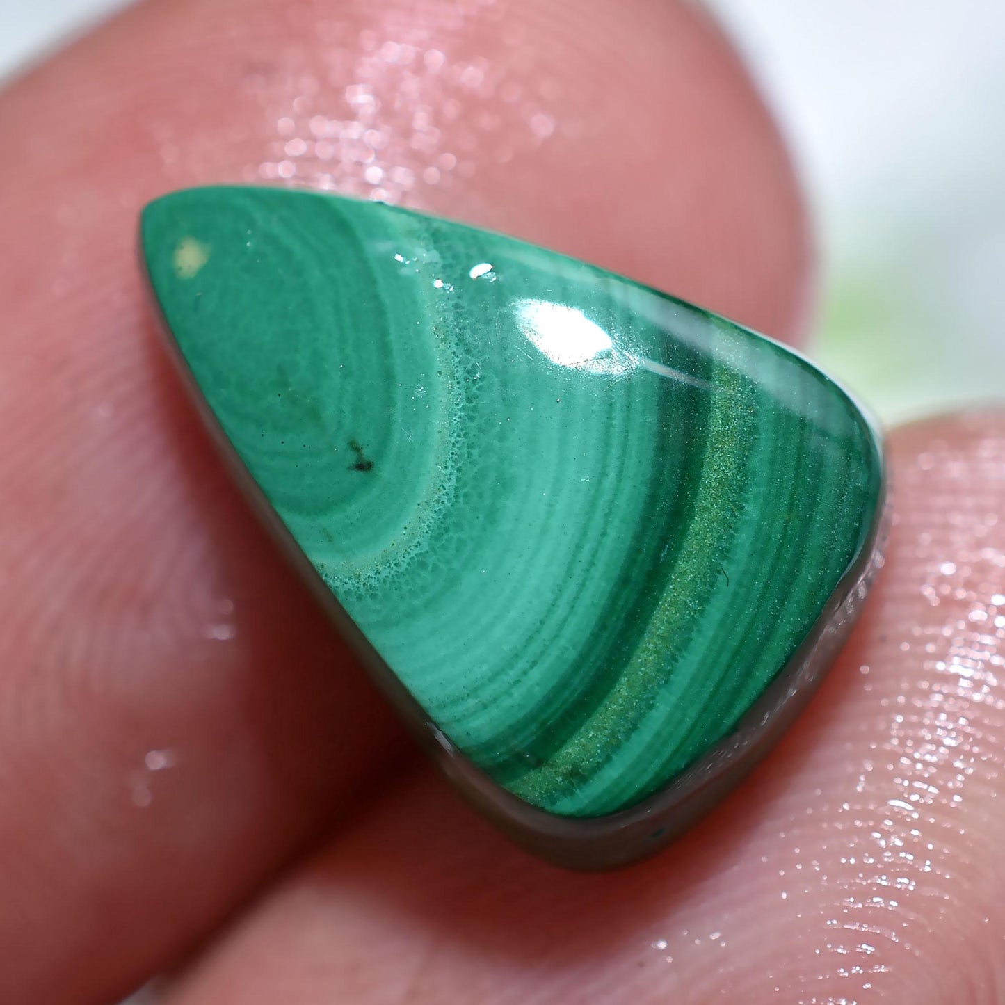 Natural Green Malachite Cabochons – Mixed Shaped Polished Loose Gemstones