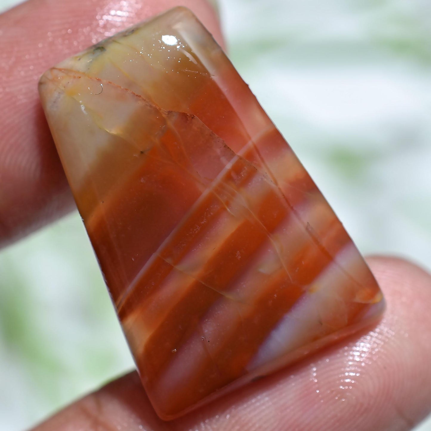 Botswana Agate Cabochon – Fancy Shaped Agate Smooth Polished Gemstone For Jewelry Making