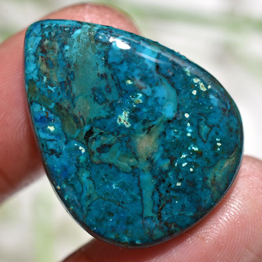 Natural Azurite Shattuckite Cabochon - Mixed Shapes Flat Back Stones | Wholesale Jewelry Gems