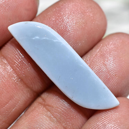 Eye-Catching Owyhee Blue Opal - Fancy Cut Vibrant Blue Opal Cabochon Gemstone