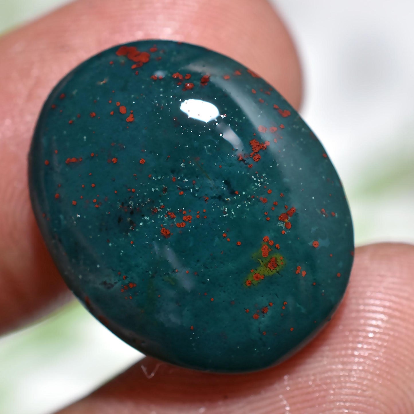 Quality Bloodstone Cabochon - Oval-Shaped Smooth Stone for Jewelry Wholesale Loose Crystals