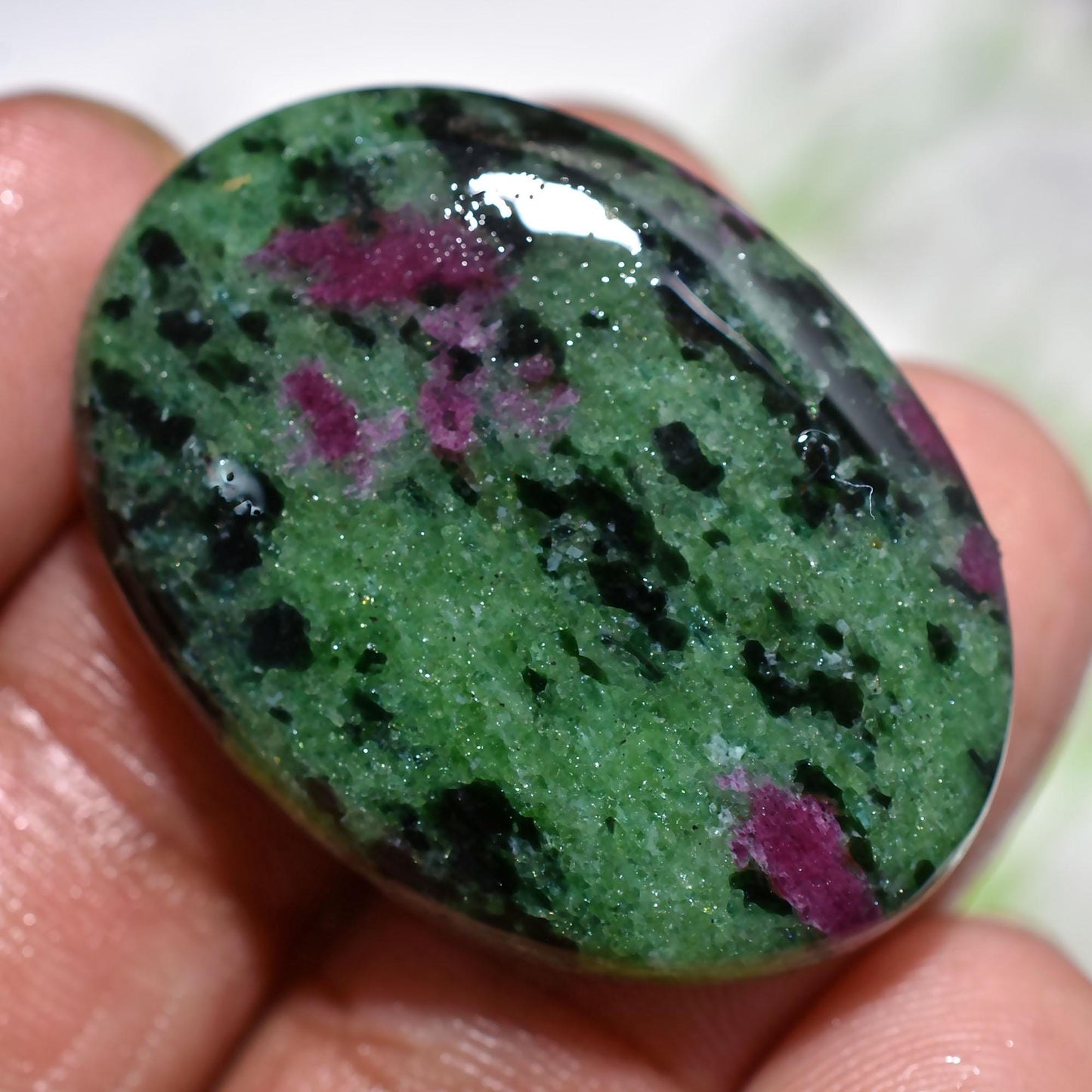 Natural Ruby Zoisite Cabochon - Mix Shaped Smooth Polished Stone For Pendant Making