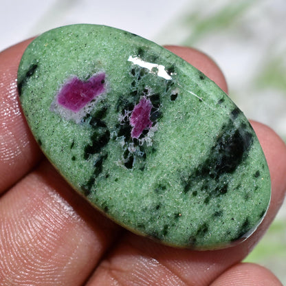 Natural Ruby Zoisite Cabochon - Mix Shaped Smooth Polished Stone For Pendant Making