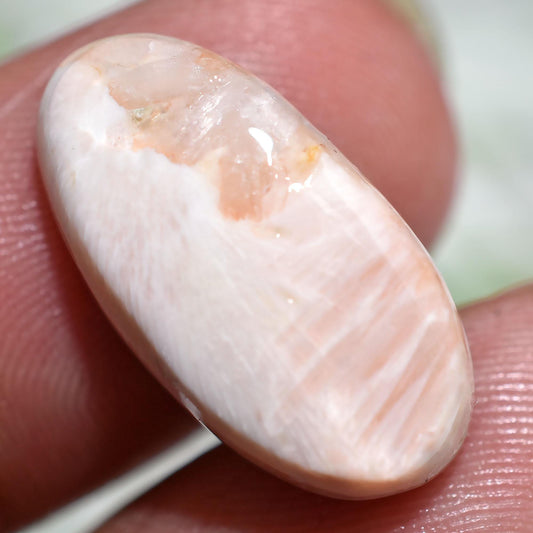 Natural Pink Scolecite Cabochons – Oval Designer Gemstones for Custom Jewelry