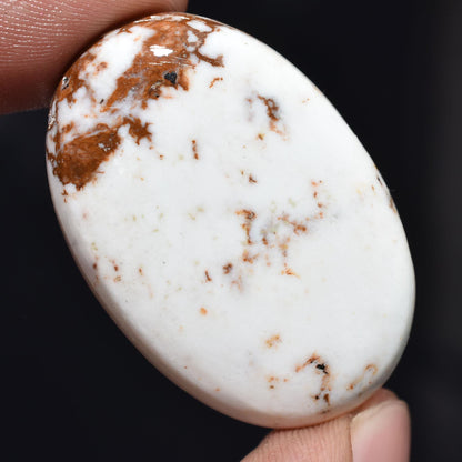 Wild Horse Cabochon - Smooth Oval Shaped Magnesite Gemstone for Jewelry, Polished Loose StonCabs, Wholesale Loose Stones For Pendant Making