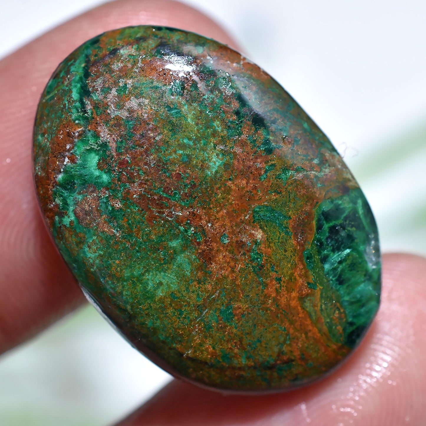 Chrysocolla Cabochon – Oval Chrysocolla Smooth Gemstone for Custom Pendants