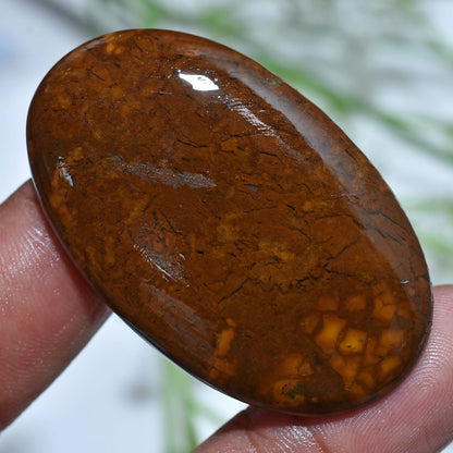 Amazing Iron Tiger Eye Gemstone Cabochon - Oval Polished Stone