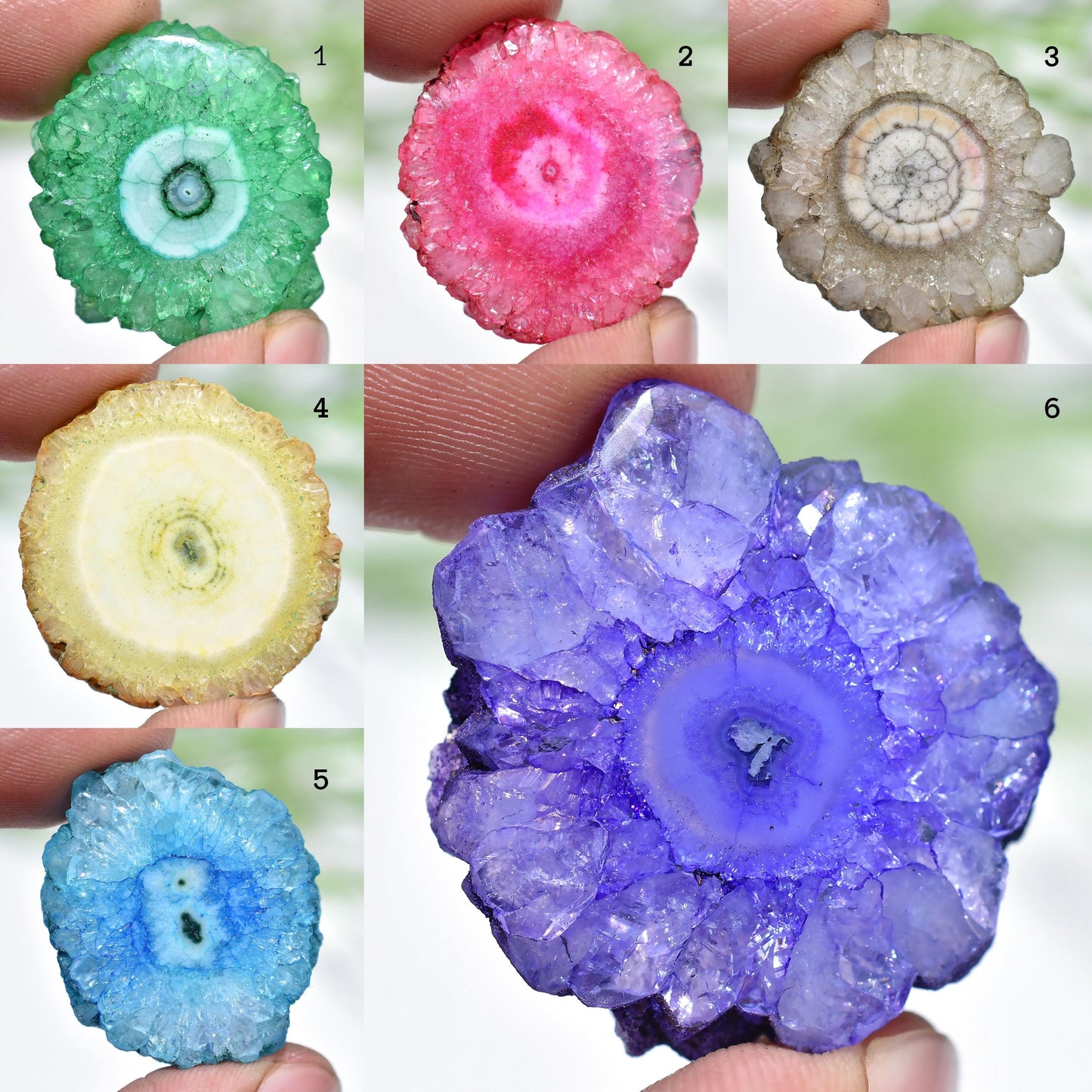 Mix Color Solar Quartz Gemstone - Wholesale Loose Cabochon for Necklace