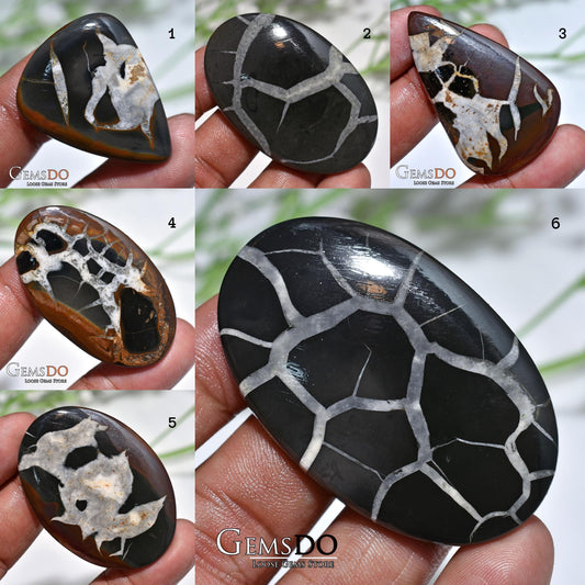 Natural Septarian Nodule Cabochon, Septarian Cabochon, Texture Septarian, Dragon Stone, Septarian Pendant Size Stone, Jewelry Making Stone