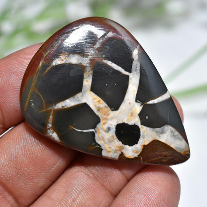 Septarian Cabochon Gemstone – Polished Dragon Stone for Pendant Creation, Unique Wholesale Gem