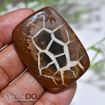 Septarian Cabochon Gemstone – Polished Dragon Stone for Pendant Creation, Unique Wholesale Gem