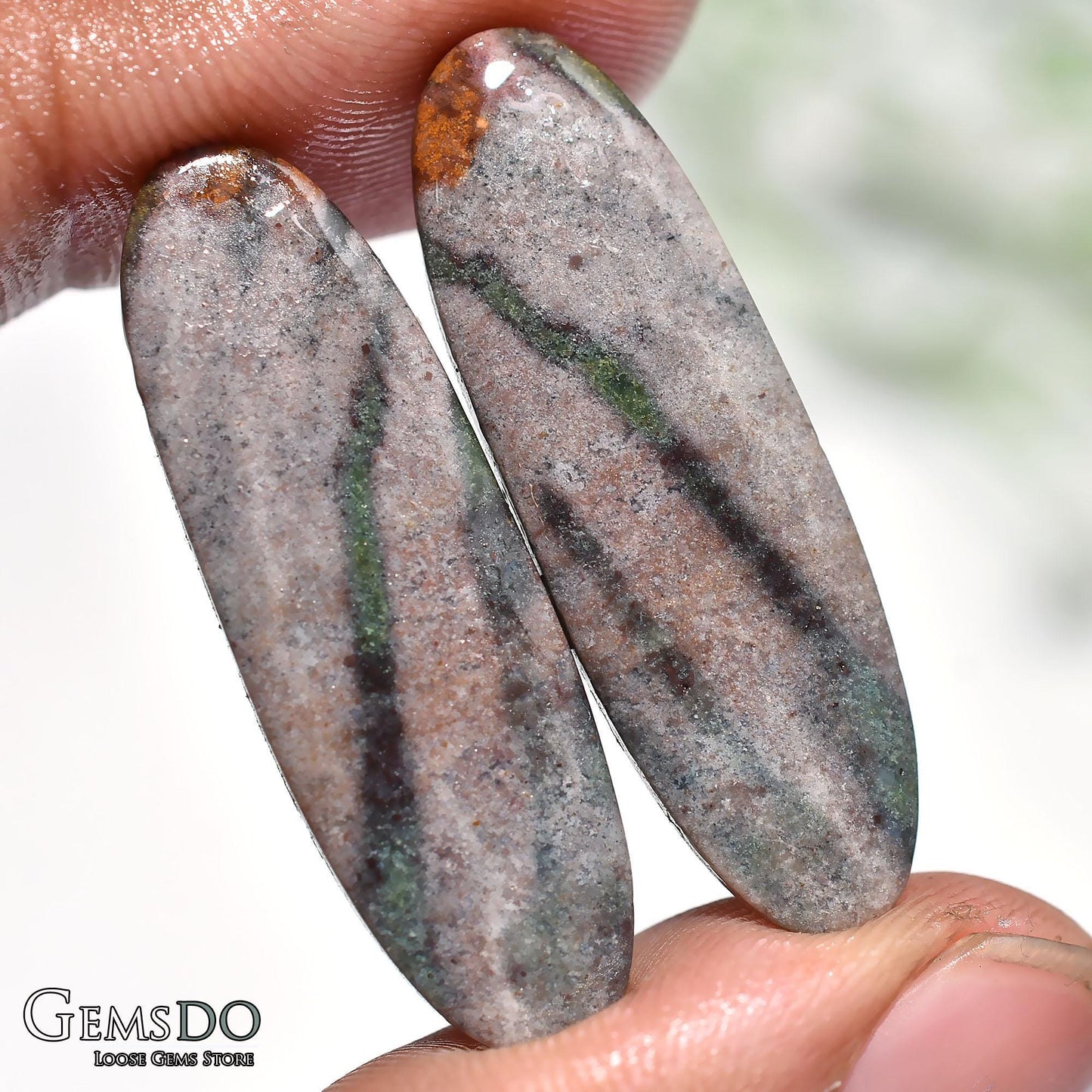 Blood stone Pair Gemstone, Fancy Shaped Smooth Matched Earrings Pair, Wholesale Price Loose Polished Cabochon Pair For Jewelry Making