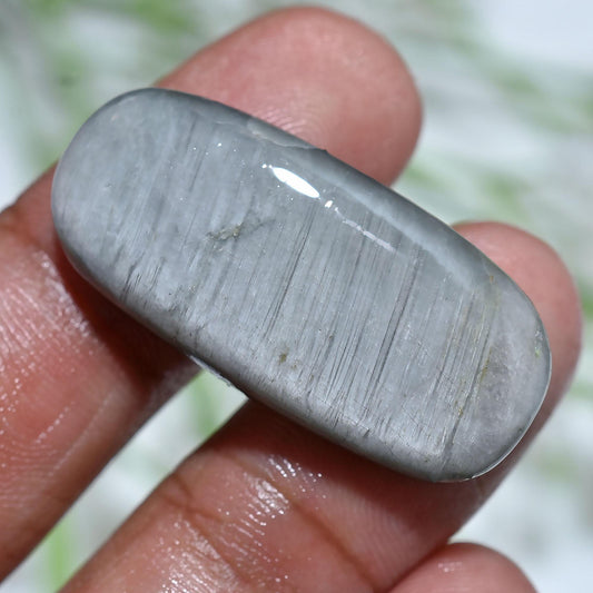 Grey Agate Gemstone - Rectangle Shaped Smooth Stone for Custom Jewelry | Wholesale Polished Crystals