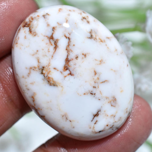 High Quality Wild Horse Cabochon - Natural Oval Magnesite Stone for Jewelry