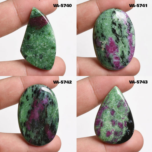 AAA Quality Ruby Zoisite Cabochon - Natural Handmade Gemstone